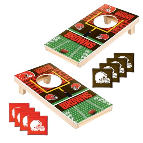 MasterPieces Officially Licensed NFL Tabletop Cornhole for Adults - style: Cleveland Browns