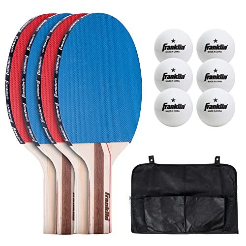 Franklin Sports Ping Pong Paddle Set with Balls - 2 Player & 4 Player Table Tennis Paddle Kit - Full Ping Pong Starter Kit - size: One Size, style: 4 Player Set