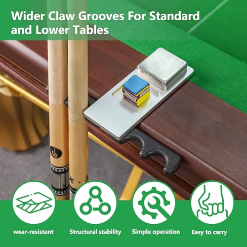 Portable Weighted Pool Cue Holder, chalk holder, billiard cue holder