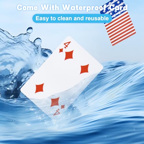 succulentlovers Large Inflatable Card Table for Pool with Waterproof Playing Cards - 41 Inches Waterproof Playing Cards for Pool Floating Games Table for Pools Summer Party Outdoor Beach Party