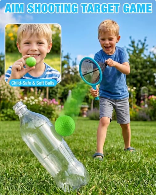 Slingshot Scoop Ball Set Shoot and Catch Game Outdoor Toys for Kids Sling Shot Yard Beach, Lawn, & Tailgating Family Game - Toys Gifts for 5+ Year Old Boys
