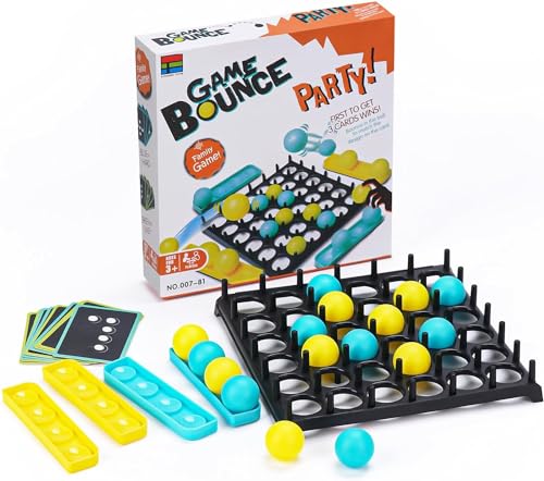 Bounce Ball Family Party Game and Jumping Ball Tabletop Game Toys Desktop Activate Bouncing Ball Game for Adults and Kids