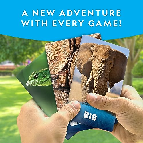 National Geographic Scavenger Hunt for Kids- Seek & Match to Find Objects from 40 Jumbo Treasure Hunt Cards, Indoor and Outdoor Activities, Family Travel Camping Games, Toddlers and Kids Ages 4-8