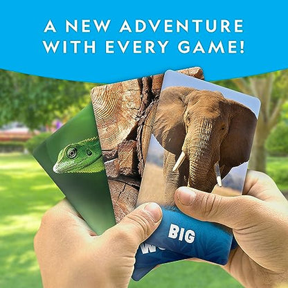 National Geographic Scavenger Hunt for Kids- Seek & Match to Find Objects from 40 Jumbo Treasure Hunt Cards, Indoor and Outdoor Activities, Family Travel Camping Games, Toddlers and Kids Ages 4-8