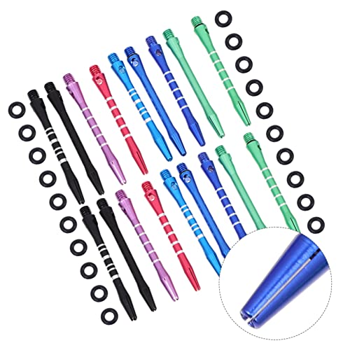 Aluminum Alloy Dart Shafts Set Durable Portable Rods with Standard Threading Lightweight Design and Easy Installation for Enhanced Dart Performance