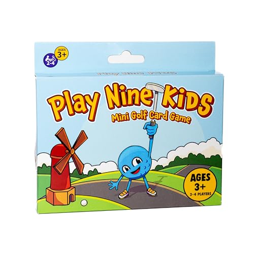 Play Nine Kids: Mini Golf Card Game – Learn and Match Numbers, Fun Math & Strategy Skills for Kids - Family Board Game – Easy to Learn, Educational Number Matching – 2-4 Players, Ages 3+