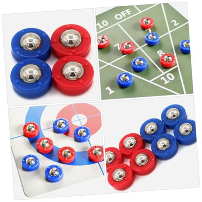 20pcs Mini Shuffleboard Roller Set Game Pucks for Tabletop Shuffleboard Quick Installation Enhanced Play Experience for Home Clubs and Entertainment Venues
