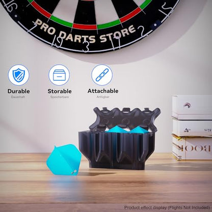 CyeeLife Darts Flights Storage Case | Stores Set of 3 Flight | Darts Holder | Dart Case | Dart Accessories