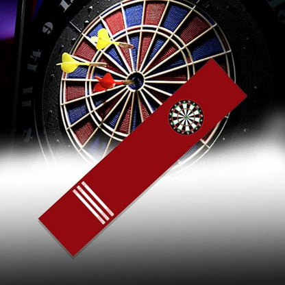 Dart Carpet Dart Mat, Heavy Duty with Throwing Distance Line Flooring Protector Kids Adults(Red) - color: Red