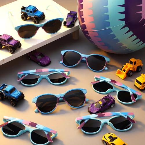 48 Pcs Video Game Themed Party Favors Beach Ball with Glasses 10 Inch Gaming Themed Inflatable Ball Birthday Decorations Team Gift Summer Pool Party Supplies for Goodie Bag - style: Neon