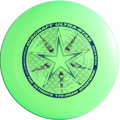 Discraft Ultrastar Ultimate Discs 1 & 2 Packs, Standard Size, for Competitive & Casual Play - color: Bright Green