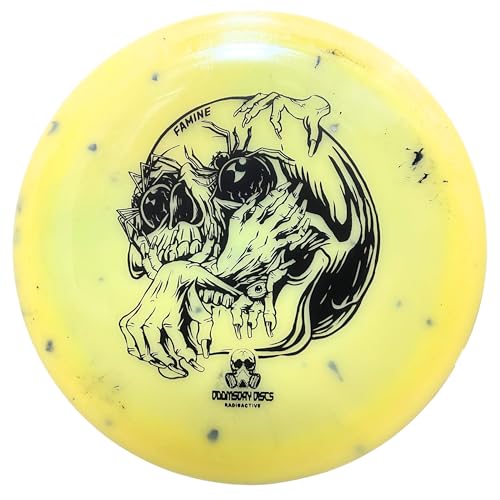 DOOMSDAY DISCS Famine Long Distance Driver | Excellent Flight for All Disc Golf Players | Glow-in-The-Dark Plastic