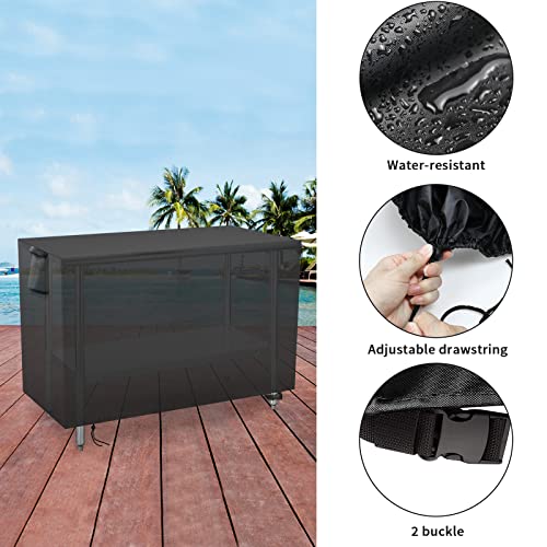 Outdoor Prep Table Cover 24 Inch, Waterproof Patio Stainless Steel Metal BBQ Table Cover All Season Protection for Outdoor Table - 24 x 24 x 35 Inch - size: 24" x 24" x 35"