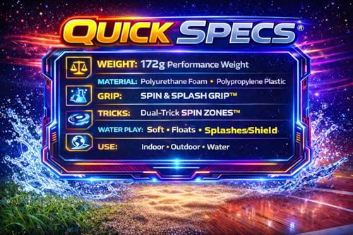 Beach & Pool Sports Disc. Throw with Precision! Spin Tricks! Soft and Durable, Waterproof, Floats, Play Anywhere! Spin & Splash Grip - Spin Zones - That's a Disc! Upgrade Your Fun! - color: Pink