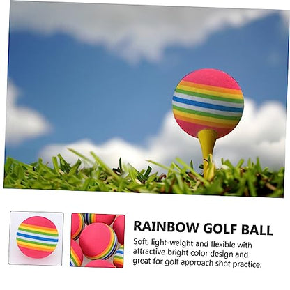 KICHOUSE 25pcs Rainbow Eva Training for Indoor Practice Soft Lightweight Flexible Design Safe for Use Around Furniture and Pets