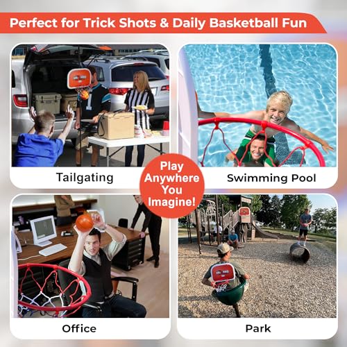 Outdoor Family Fun Pack - Bolaball Extreme + Hooked on Hoops | Giant Games Set | Includes 45 Giant Tumbling Blocks, 28 Dominoes, 6 Giant Dice, Mini Basketball Hoops