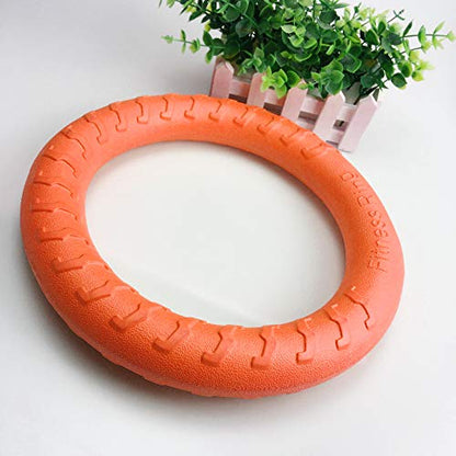 PetSpy Dog Ring Toy – Flying Ring for Outdoor Play, Floating Training & Fetch Toy for Throwing, Catching & Chewers – Durable EVA Flying Disc for Small, Medium & Large Dogs - size: Small To Medium, style: 1 Ring
