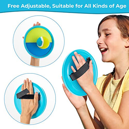 Kids Toys - Outdoor Games, Beach Toys, Toss and Catch Ball Set, Perfect Beach Games Sets Playground Sets for Backyards Easter Gifts for Kids (Light Blue) - color: Light Blue