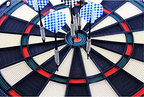 Electronic Dart Board Set ，6 Soft Tip Electric Dartboard with Digital Scoreboard ， 5 Different Difficulty Levels ，Professional Dart Board for Adults Kids