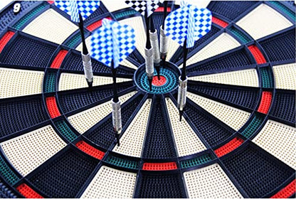 Electronic Dart Board Set ，6 Soft Tip Electric Dartboard with Digital Scoreboard ， 5 Different Difficulty Levels ，Professional Dart Board for Adults Kids
