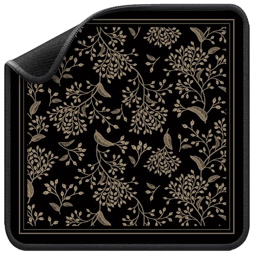 Mahjong Mat for Table - Durable Mahjong Table Cover with Unique Design, Premium Mahjong Accessories, Perfect Mahjong Gifts for Women, Game Mat for Mahjong and Board Game Enthusiasts (Noir Floral) - style: Noir Floral