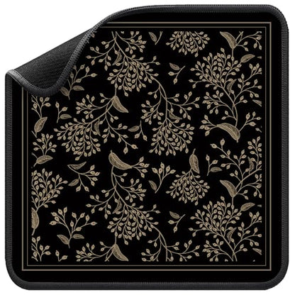 Mahjong Mat for Table - Durable Mahjong Table Cover with Unique Design, Premium Mahjong Accessories, Perfect Mahjong Gifts for Women, Game Mat for Mahjong and Board Game Enthusiasts (Noir Floral) - style: Noir Floral