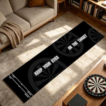 Dart Mat with Throwing Line | 300 x 34 cm with Rubber Throwing Line, Rubber Dart Floor Protector - for Home Office Rest Room Club Game Room - color: Mat 4