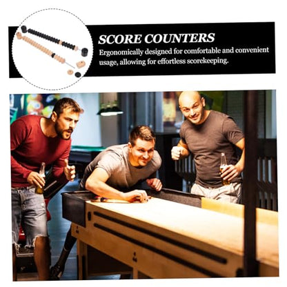 LIOOBO Table Shuffleboard Score Counters Portable Score Markers Billiard Scorekeeper Crafted