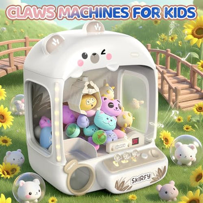 Skirfy Claws Machines for Kids Bear,Vending Machines Toys with Sound,Lights and Furbys for Girls,Arcades Games Toys for Ages 8-13,Birthday Party for 6 7 8 9 Year Old Boys Girls