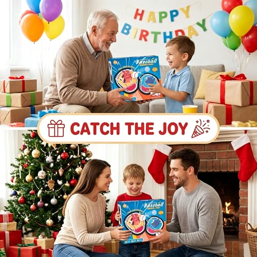 Toss and Catch Game Set, Easy to Catch Sticky Balls & Starter Baseball Glove, Outdoor Suction Catch Ball Set for Family Backyard Beach Yard Play, Hand-Eye Coordination Sports Toys for Kids Ages 3+