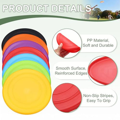 Soft Flying Disc, Sports Flying Discs Outdoor Flying Disc Training Playing-Fitting for(Beach/Backyard/Lawn/Park) - color: Blue/Red/Black