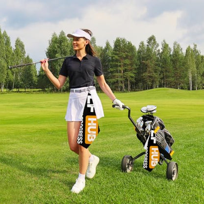 Golfhub Stroke Game in Progress Golf Towel with Clip - Funny Golf Accessories Gifts for Men Women Golfer Grandpa Mom Dad, Birthday Retirement Gifts for GolfFans Golfs Lover, 16x24 Inch - color: Golf Stroke Game