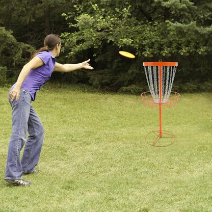 Disc Golf Basket, Portable 24 Chain Portable Disc Golf Target, Heavy Duty Professional Training Stand, Outdoor Disc Golf Practice Basket for Backyard, Park, Campsite, Tailgate Party