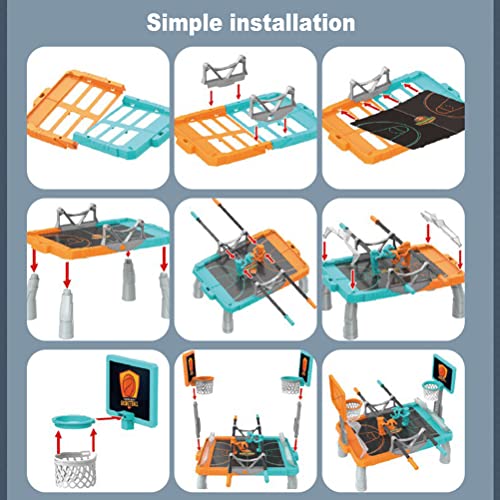 Kids Gaming Game Children Basketball Game Parent Child Interactive Game Double Fingertip Table Top Games for Kids (color1)