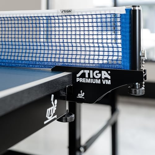 STIGA Premium ITTF Approved Compact Tennis Table – Folds to Minimal Storage Dimensions and Comes Fully Assembled