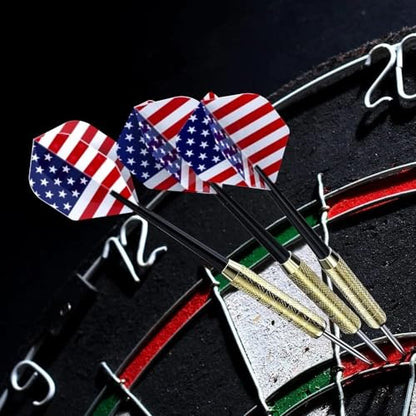 Dartfellas USA American Flag Stars & Stripes Patriot Strong Standard Dart Flights (3 Sets)