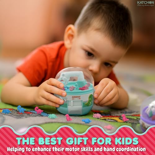 KatchOn, Mini Dinosaur Claw Machine - 12 PCS | Dinosaurs Toys, Easter Basket Stuffers for Kids, Dinosaur Toys for Kids 3-5 | Dino Party Favors for Boys & Girls, Carnival Prizes, Goodie Bag Stuffers