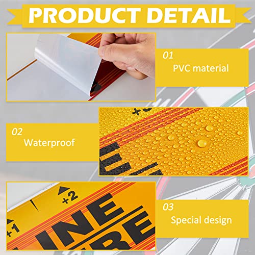 Lewtemi Dart Board Throw Line Floor Sticker PVC Toe Line Marker for Dart Players Game Accessories, 23 x 3.15 Inch