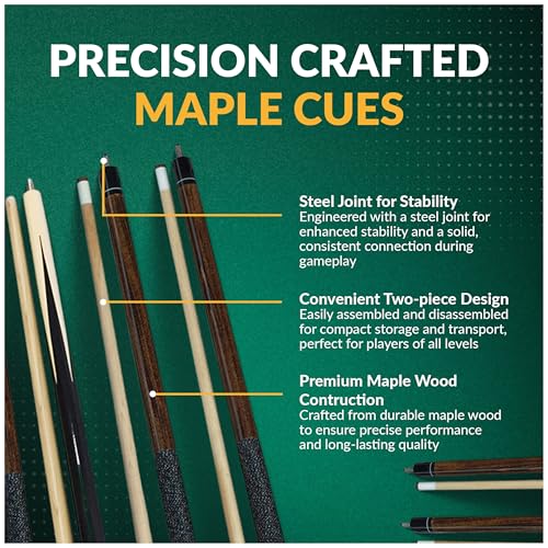 Hathaway Deluxe Billiards Accessory Kit - color: Walnut Finish