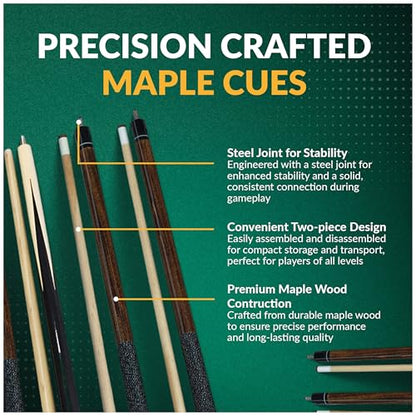 Hathaway Deluxe Billiards Accessory Kit - color: Walnut Finish