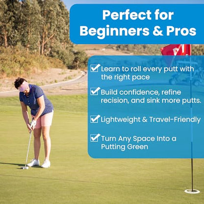 Swing Minder Speed Trap Putting Ring – Precision Golf Putting Disc for Indoor & Outdoor Golf Putting Practice – Standard 4.25” Golf Putting Rings as Putting Target for Golfers