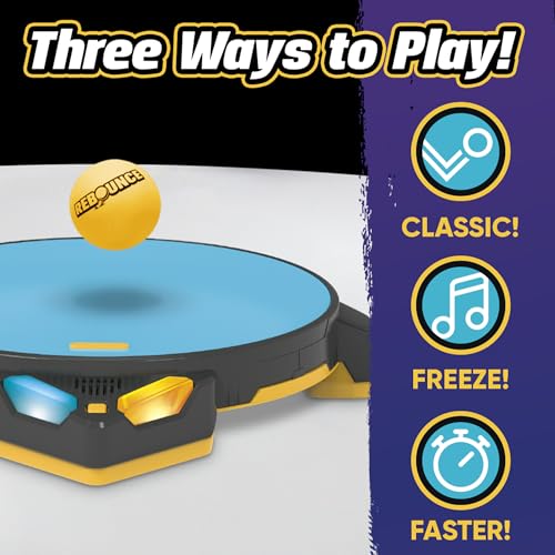 Rebounce Game | Indoor and Outdoor Electronic Action Game for Kids, Teens, and Adults | Ages 8+ | 2 to 6 Players | 10 Mins. | Family Travel Games