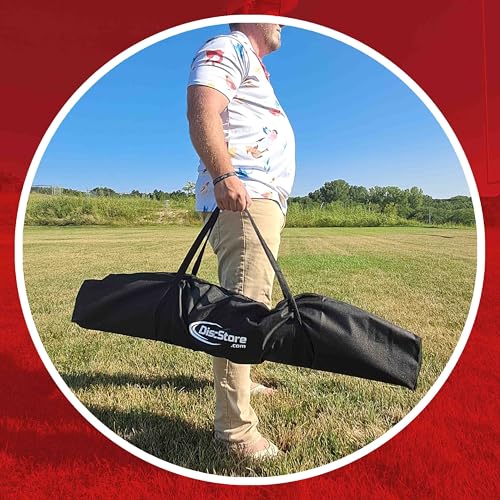 Disc Store Disc Golf Training Net - 7x7 Disc Golf Net for Throwing Practice - Sturdy and Portable Practice Net for Backyard Indoor and Outdoor Games - Includes Convenient Carrying and Storage Bag