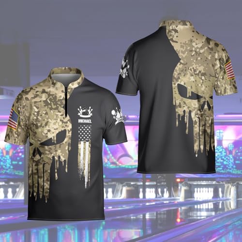 Personalized Custom Jersey for Men, Uniform Shirt for Bowling Team Gift - color: D13