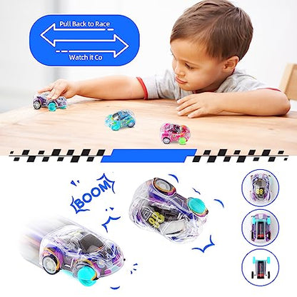 50 Pcs Mini Pull Back Cars Set, Pull Back Racing Vehicles for Kids Toddlers, Bulk Toys Party Favors Treasure Box, Classroom Prizes, Pinata Fillers,Goodie Bag Stuffers for Boys Girls