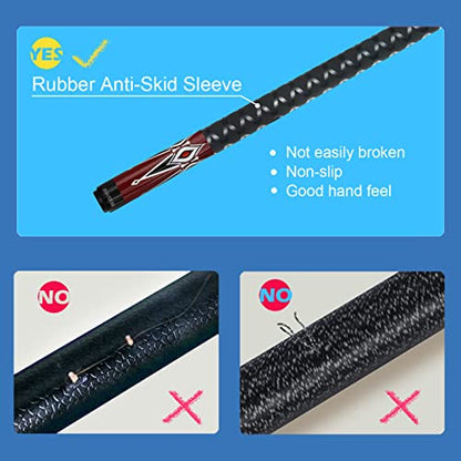Pool Sticks Set of 4 and Pool Sticks Set of 2 with 13mm Cue Tip 58" Pool Cue with Rubber Anti-Skid Sleeve - color: POOL CUES SET OF 2