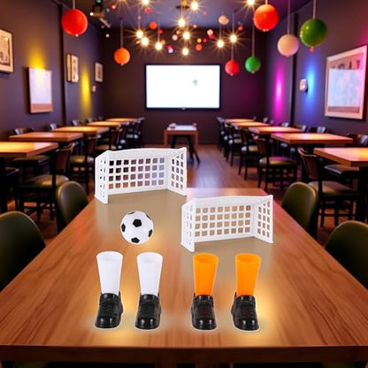 Finger Soccer Game Set with 2 Goals, Mini Table Football Game for Fans Club Sports Bar and Home Party