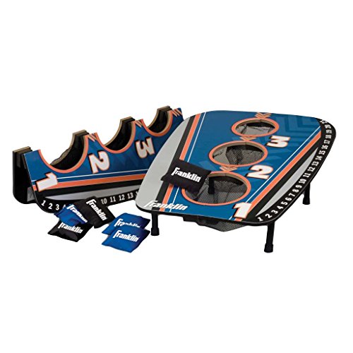 Franklin Sports Bean Bag Toss Yard Game – 3 Hole Cornhole Board Set – with 6 Bean Bags