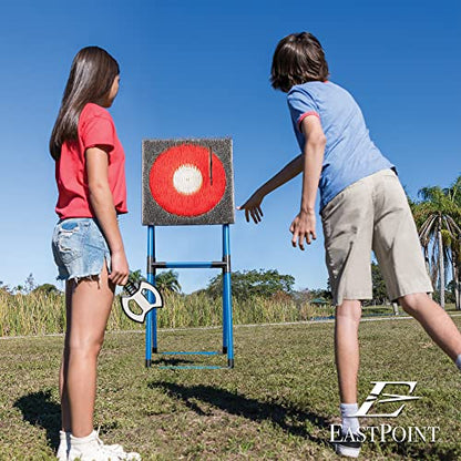 Eastpoint Axe Throw & Lawn Dart Target Sets - Bristle Axe Throwing Target & 2-in-1 Combo Backyard Game for Indoors and Outdoors