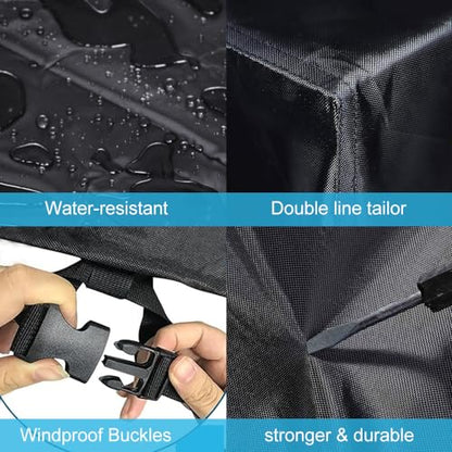 Outdoor Soccer Foosball Table Cover Waterproof Dustproof Universal Patio Coffee Chair Billiard Game Room Cover Black 300D Oxford Cloth 63 x 45.3 x 19.7 Inch